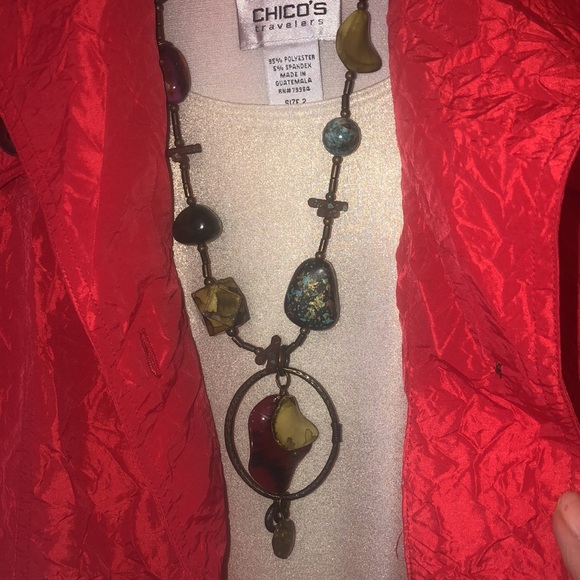 Chico’s Red Jacket - Picture 7 of 8